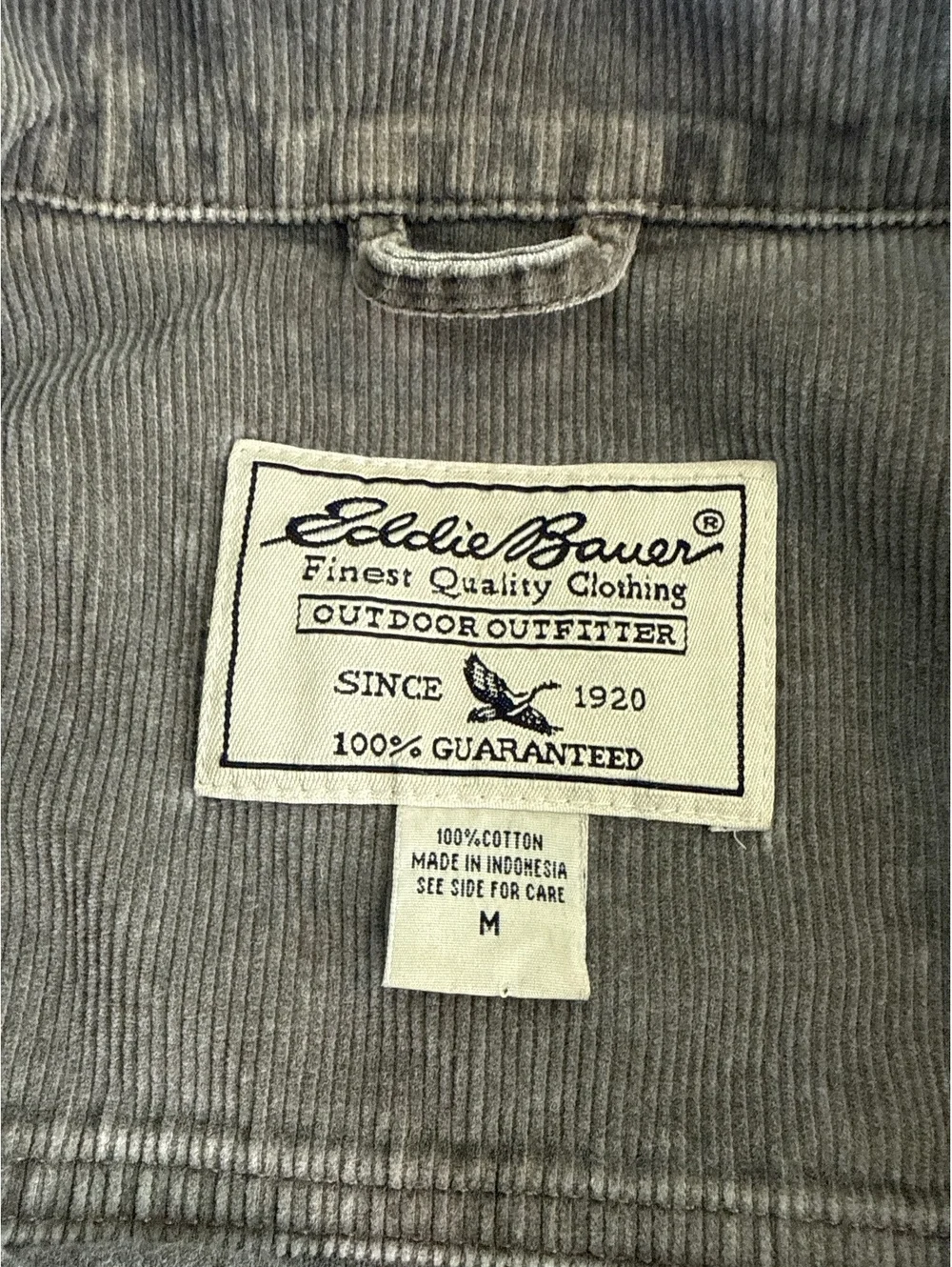 Eddie Bauer Corduroy Brown Jacket